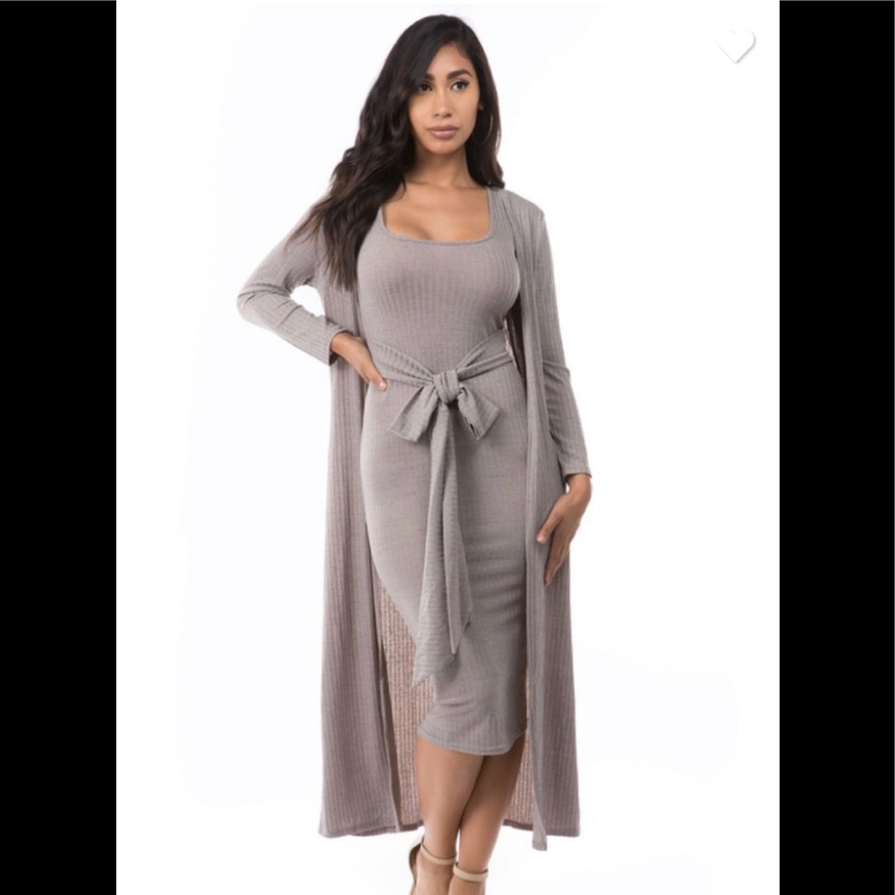 2 piece Dress and Duster